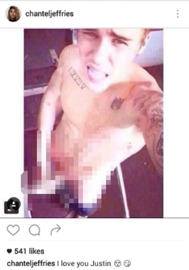 Foto 'Justin Bieber' tanpa busana beredar lagi @ Instagram.com/chanteljefferies