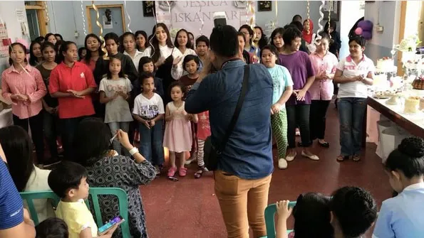 Jedar rayakan ultah di panti asuhan © Instagram.com/inijedar
