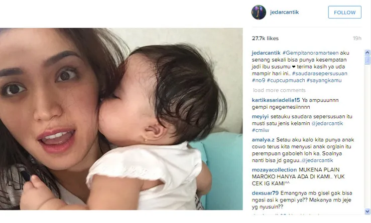 Jessica Iskandar dan Gempita Noura Marten @foto: Official Instagram Jessica Iskandar