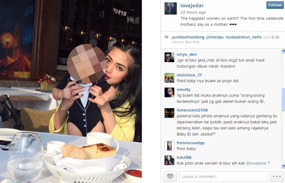 Foto Jedar yang jadi buah bibir netizen / © Instagram