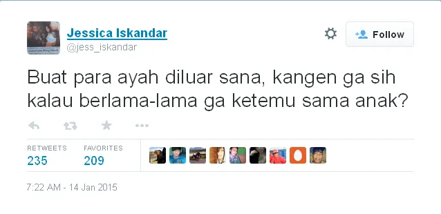 Tweet Jedar yang diduga sindiran untuk suami / © Twitter