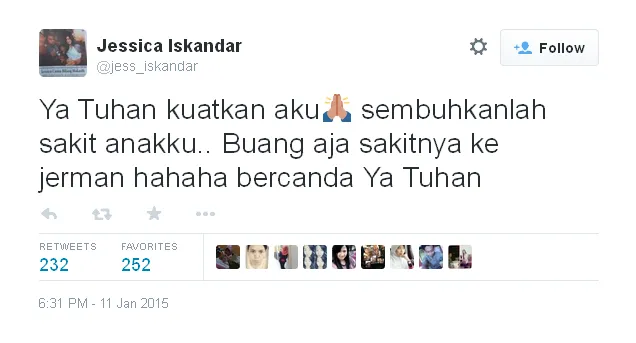 Jedar sumpahi Ludwig sakit, tapi bercanda / © Twitter