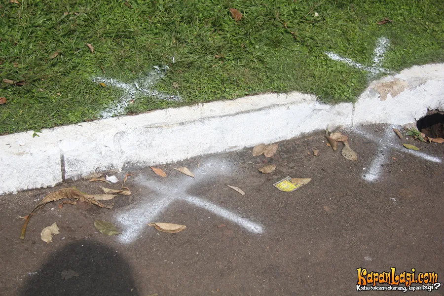 TKP Kecelakaan Uje @Foto: Budi Santoso