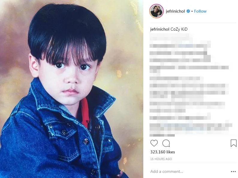 Foto masa kecil Jefri Nichol © instagram.com/jefrinichol