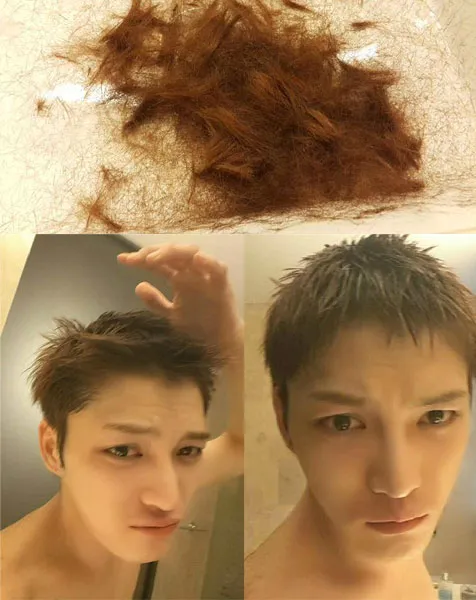 Penampilan baru Jaejoong JYJ, siap untuk wajib militer besok. ©twitter/bornfreeonekiss.