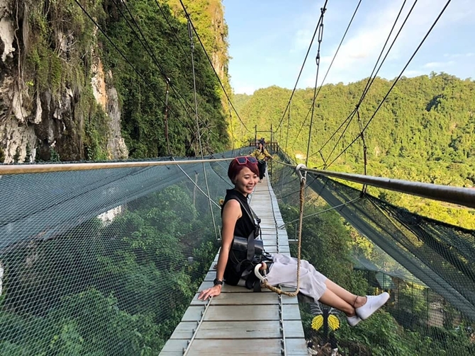 Dari Jembatan ini bisa melihat tempat penangkaran kupu-kupu (credit: instagram.com/imeldakhania)