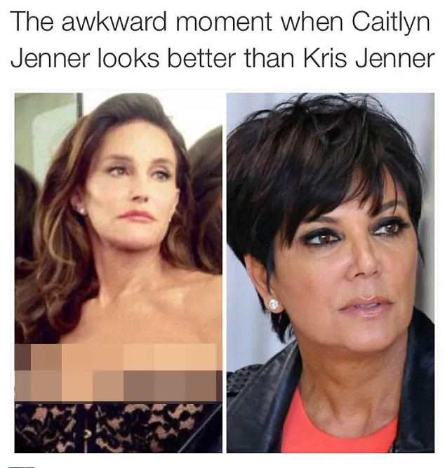 Caitlyn dan Kris, siapa yang lebih cantik? @ dailymail.co.uk