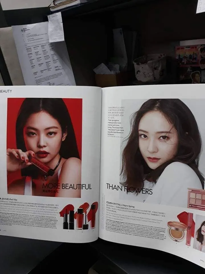 Jennie dan Krystal © twitter.com/rubythekim