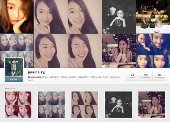 Follower Jessica Jung yang resmi tembus angka satu miliar. @allkpop.com