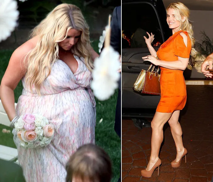Jessica Simpson sebelum dan sesudah diet @ istimewa