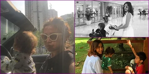 Jedar mulai berani pamer wajah Baby El © Instagram/jedarcantik