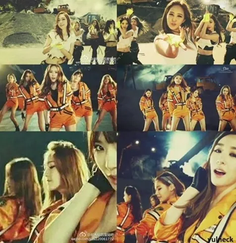 MV sembilan member versus official Catch Me If You Can. ©allkpop.com