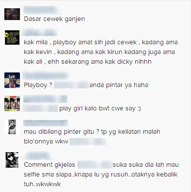 Komentar netizen menanggapi foto Jessica Mila / © Instagram