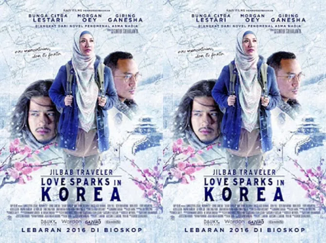 Bunga Citra Lestari dan Morgan Oey bermain dalam JILBAB TRAVELER © Rapi Films