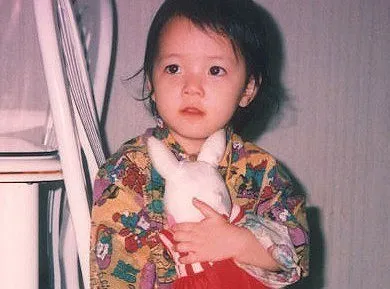 Foto Jimin AOA saat balita, cute dengan mata bulat. ©koreaboo.com
