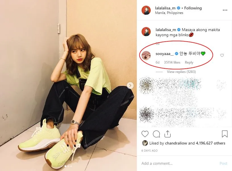 Credit: instagram.com/lalalalisa_m