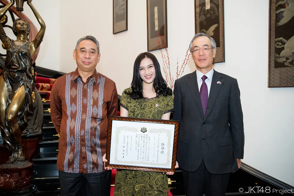 Melody JKT48 dipercaya menjadi Duta di bidang Pangan dan Pertanian di antara ASEAN-Jepang © DX Entertainment