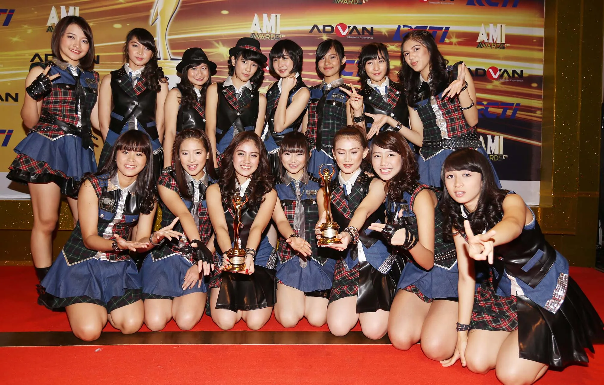 JKT48 sabet dua penghargaan AMI Awards 2014 ©KapanLagi.com/Budy Santoso