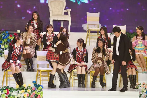 Friska saat terpilih sebagai senbatsu dalam sousenkyo single ke 17 JKT48 © KapanLagi.com/Djoko Poerwanto