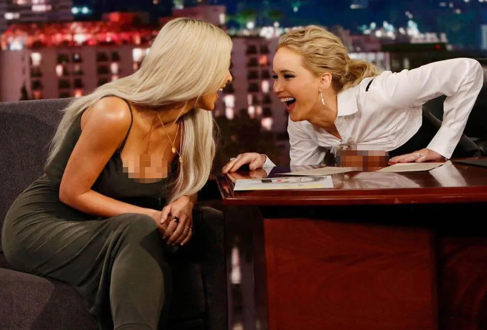 J-Law mengaku pernah telanjang di rumah Kim © thesun.co.uk