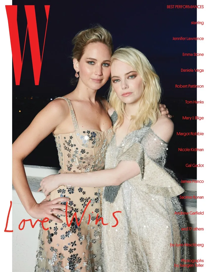 J-Law ungkap momen ciuman pertamanya saat menjalani wawancara bersama Emma © W Magazine