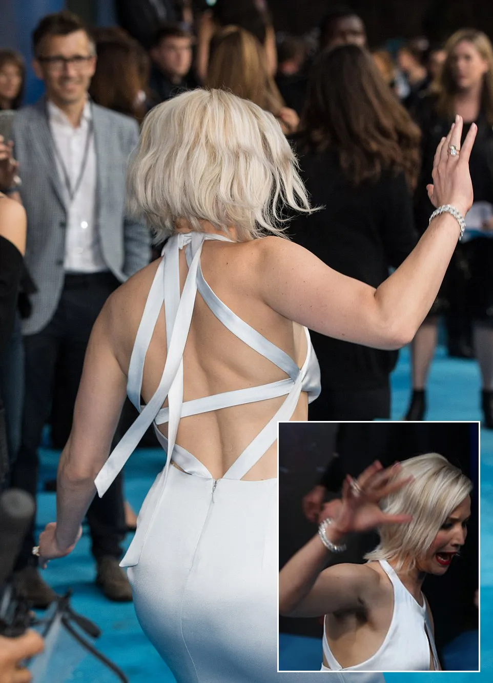 Lagi-lagi J-Law nyaris terjatuh di depan umum © istimewa