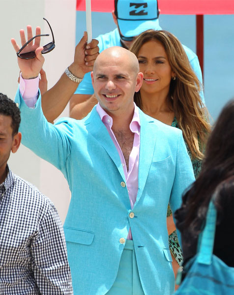 Pitbull - Jennifer Lopez @ fameflynet.com