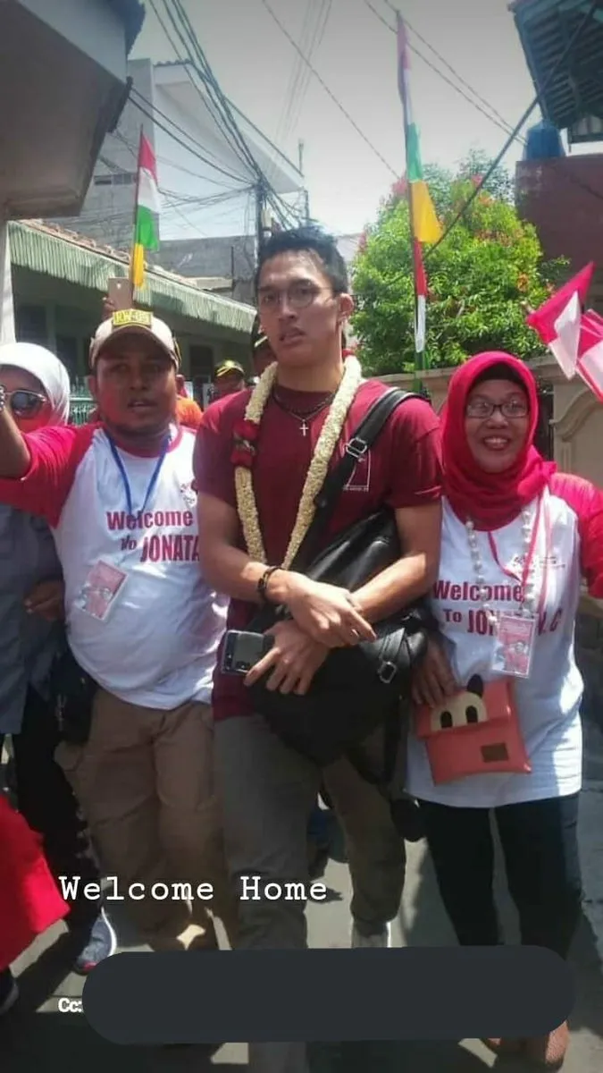 Jojo disambut warga © Twitter.com/deeiaas