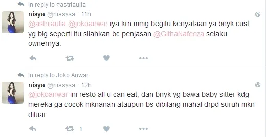 Nisya membalas status Joko Anwar ©twitter/nissyaa