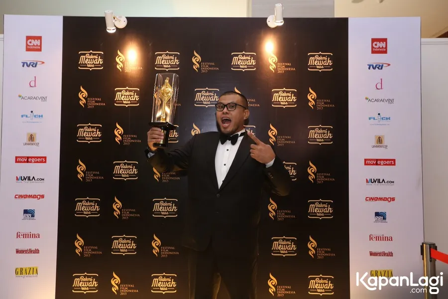 Joko Anwar nggak nyangka bisa menang FFI 2015 semalam/©KapanLagi.com®/Budy Santoso