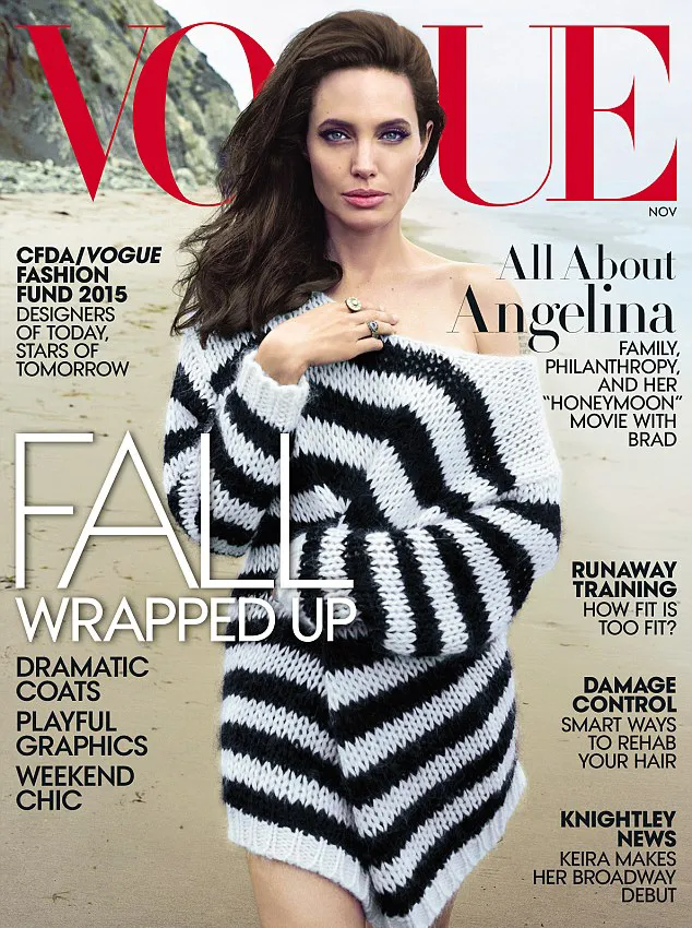 Jolie sampaikan curhatannya di majalah Vogue © Vogue Magazine