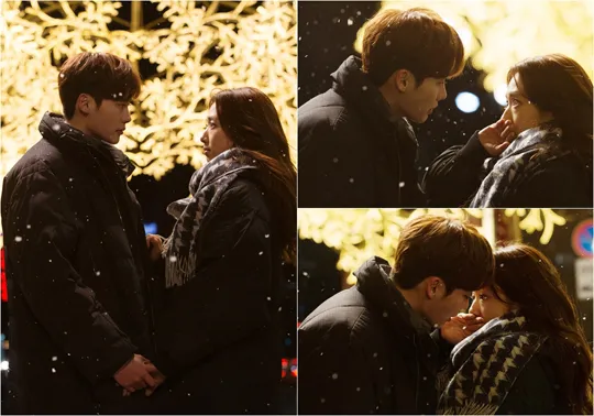 Ciuman pertama Lee Jong Suk dan Park Shin Hye di Pinocchio. @mwave.interest.me