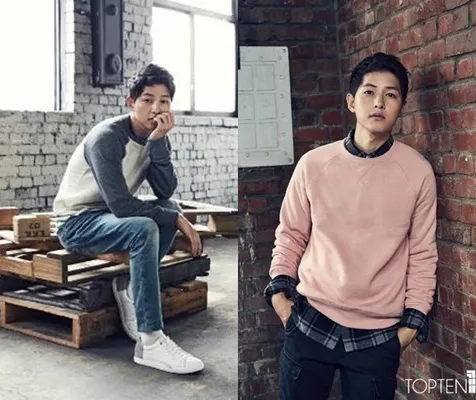 Song Joong Ki dalam pemotretan brand fashion terbaru. ©hancinema.net
