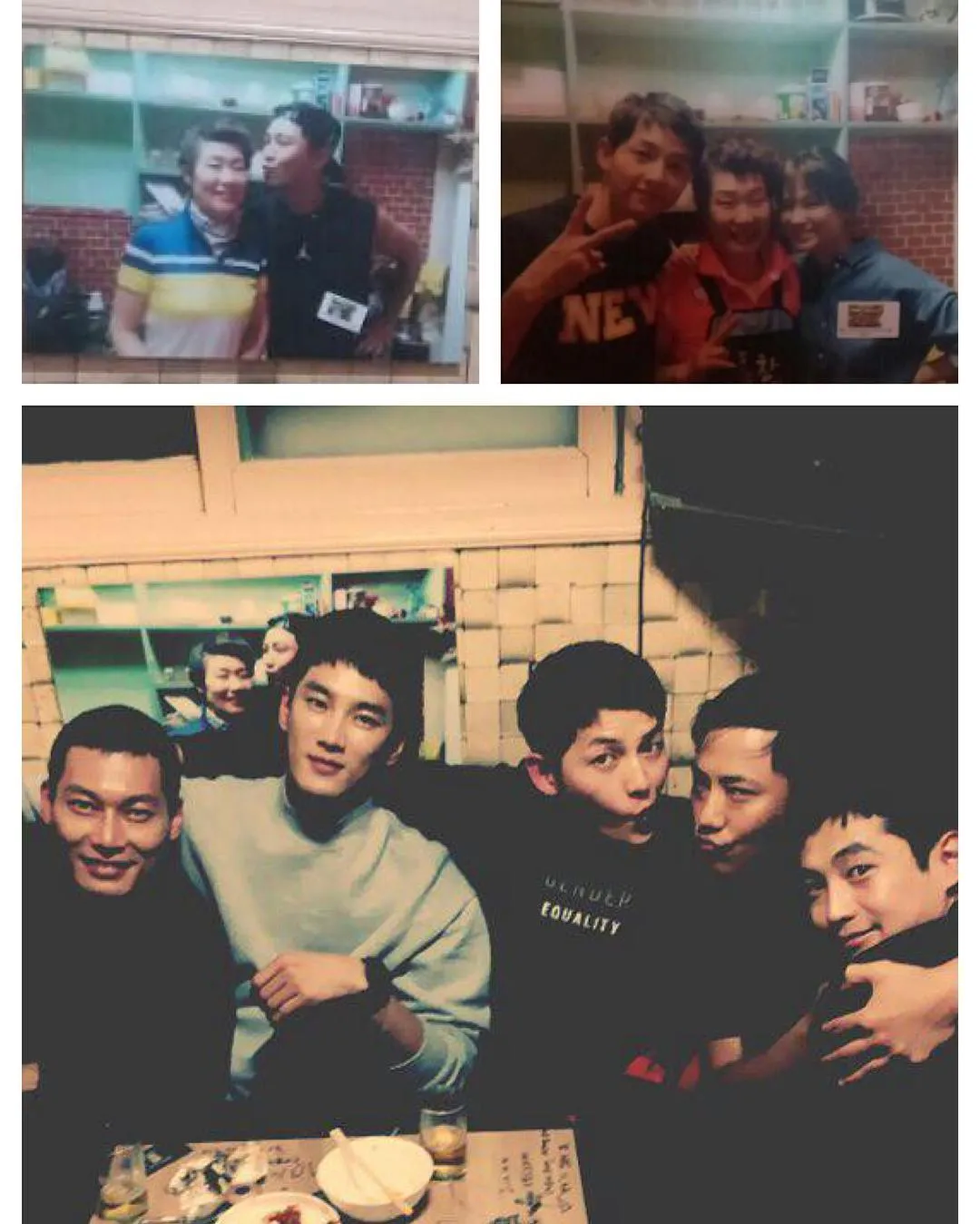 Song Joong Ki dan Alpha Team berkumpul di restoran ibu Park Hoon. ©Instagram/actor_jingoo