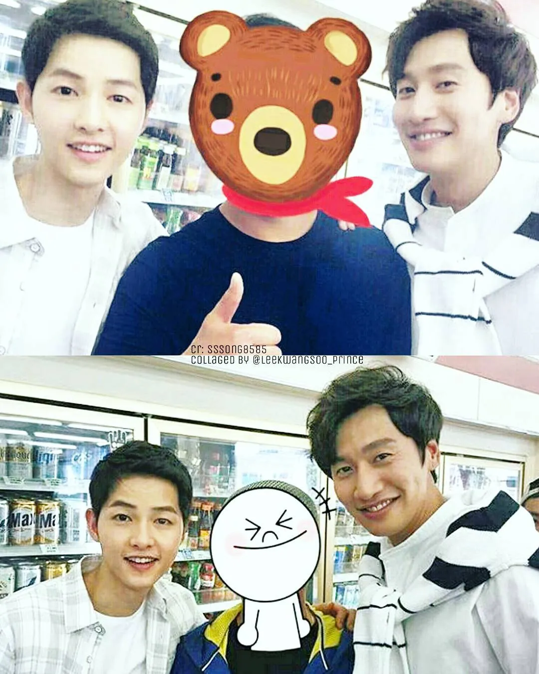 Song Joong Ki dan Lee Kwang Soo di lokasi syuting Sound of Heart. ©INstagram/leekwangsoo_prince