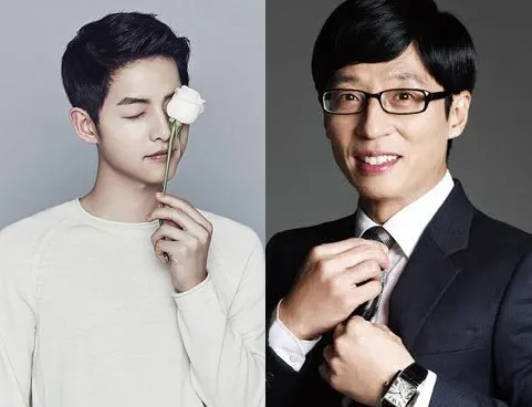 Song Joong Ki dan Yoo Jae Suk masuk dalam jajaran atas MC paling diinginkan di pernikahan. ©soompi.com