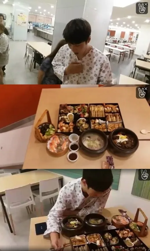 Joo Won dapatkan kejutan bekal makanan mewah dari sang ibu. © Kpopherald.com