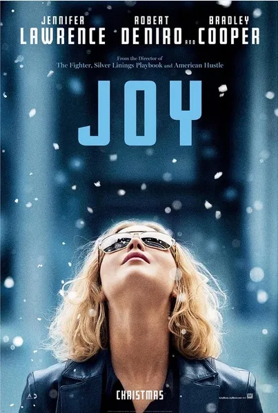 Poster film JOY yang memperlihatkan JLaw sebagai wanita karir sukses yang suka salju © 20th Century Fox