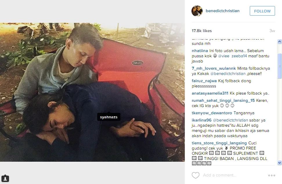 Juan dan Syahnaz makin so sweet / © Instagram