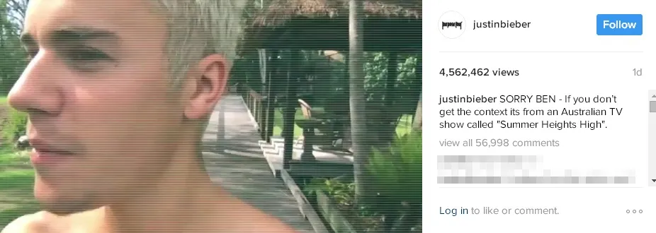 Justin Bieber beri pembelaan lewat Instagram © Instagram.com/justinbieber