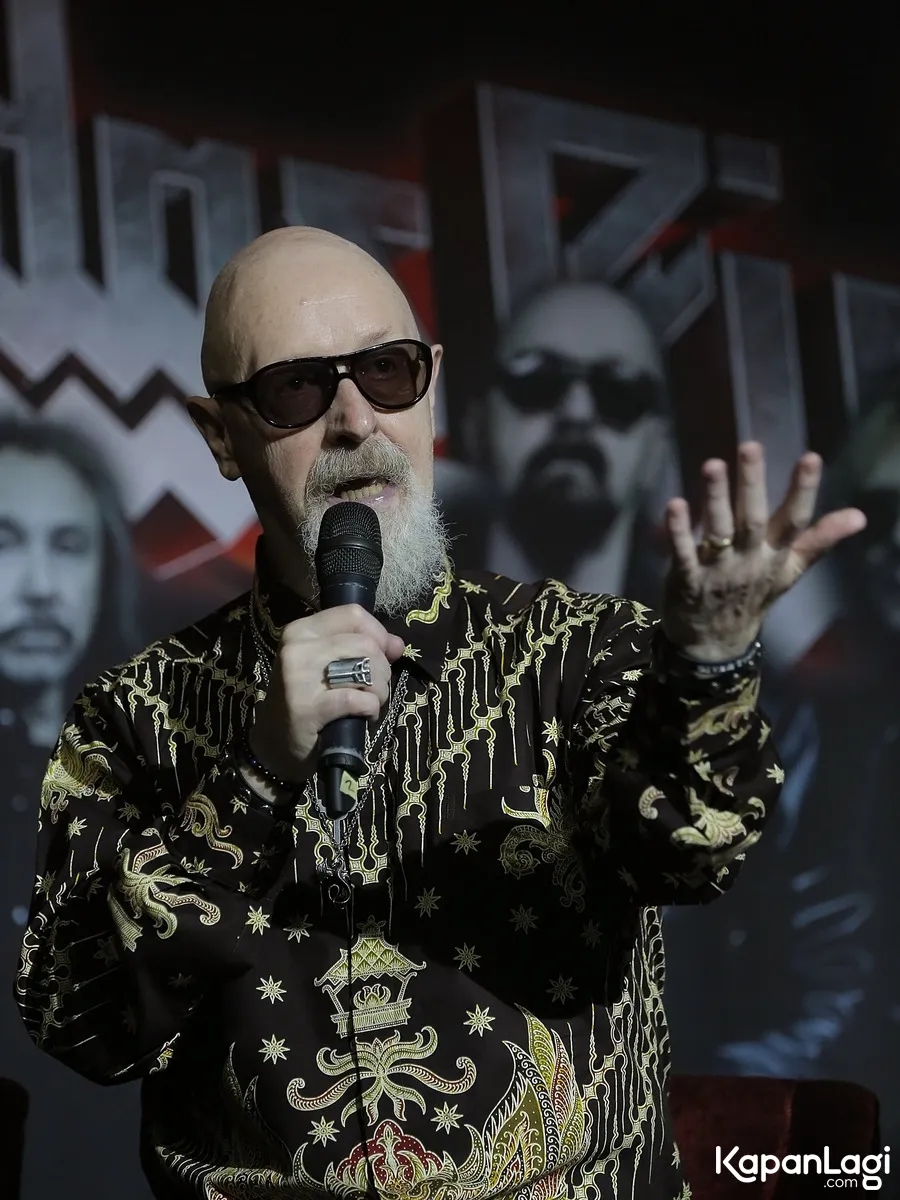 Konser di Indonesia jadi tantangan besar bagi Rob Halford © KLY KapanLagi Youniverse/Bambang E Ros