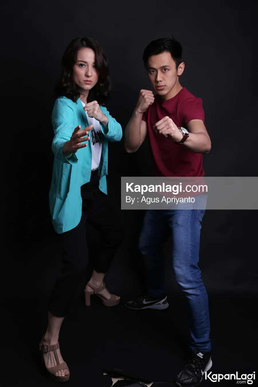 David & Julie sedang siapkan film action terbaru mereka/©KapanLagi.com®/Agus Apriyanto
