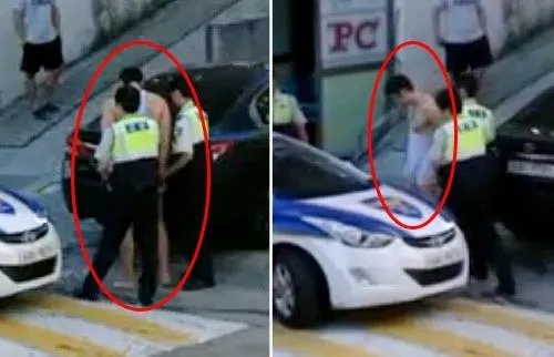 Julien Kang saat diamankan kepolisian Seoul @allkpop.com