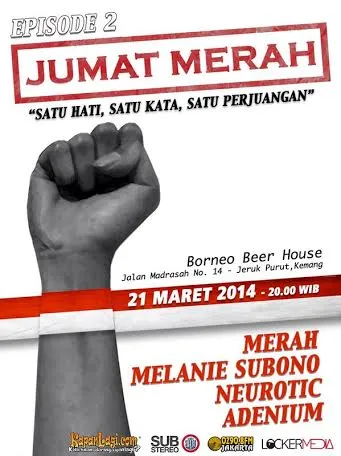 Jumat Merah, 21 Maret 2014 di Borneo Beerhouse, Kemang, Jakarta Selatan. Gratis! @KapanLagi.com®