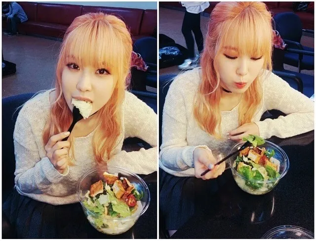 Jun Hyosung yang juga salah satu idol dengan pola diet ketat. ©koreaboo.com