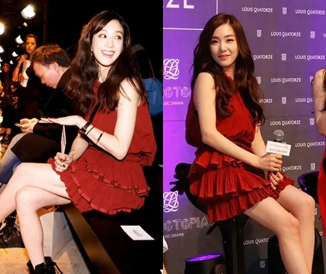 Tiffany dan Jung Ryeo Won dalam dress yang sama. ©allkpop.com