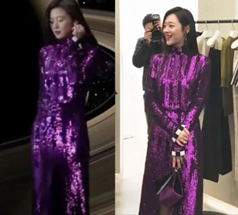 Jun Ji Hyun dan Sulli pakai dress kembar. ©istimewa
