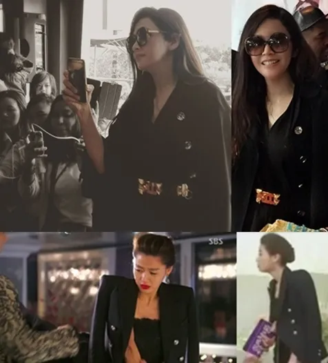 Fashion Maia yang cukup mirip dengan Chun Song Yi. ©istimewa