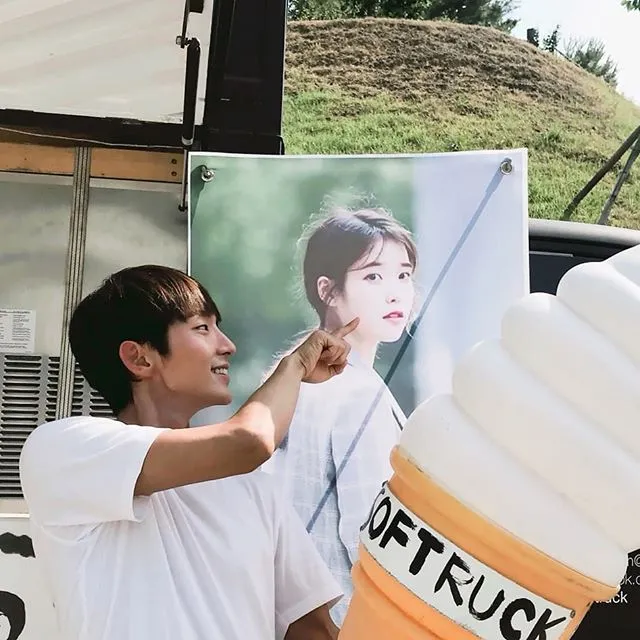 Lee Jun Ki berterima kasih pada IU yang mengirimi food truck ke lokasi syutingnya. © Instagram.com/actor_jg