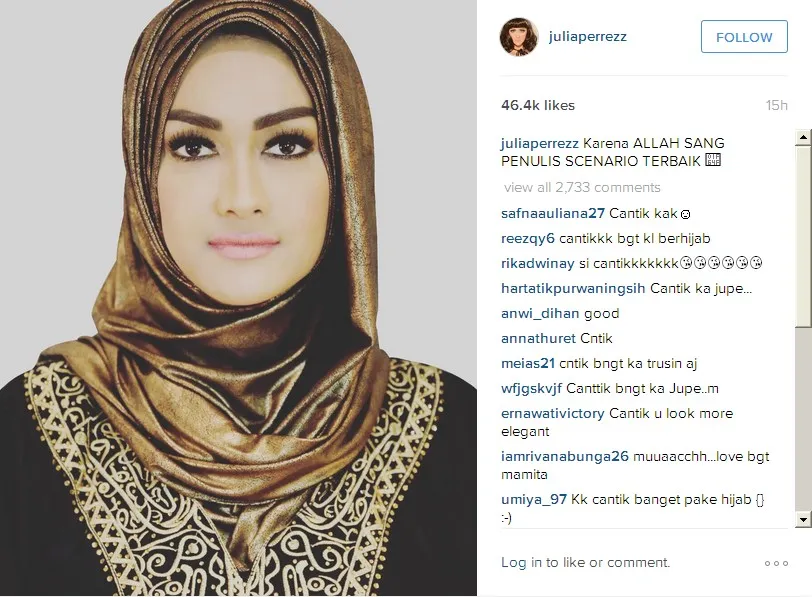 Julia Perez Tampil Berjilbab © Kapanlagi